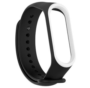 Силіконовий ремінець Primo для фітнес браслета Xiaomi Mi Band 4 Black & White