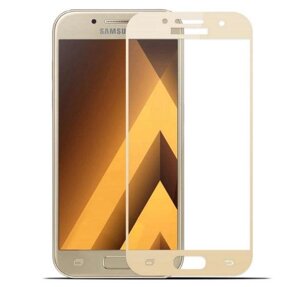 Full Cover захисне скло для Samsung Galaxy A3 2017 (SM-A320) - Gold в Запорізькій області от компании Интернет-магазин "FotoUSB"