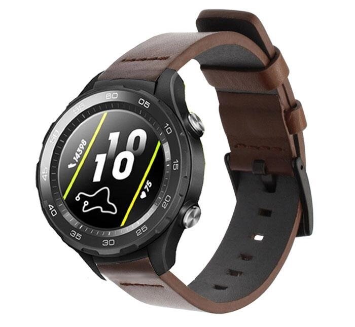 Шкіряний ремінець Primo Classic для годин Huawei Watch 2 - Coffee - порівняння