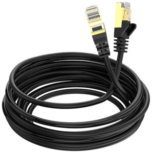 Мережевий інтернет кабель для роутера Kakusiga KSC-745 CAT6 High-Speed 1Gbts LAN RJ45 5м - Black