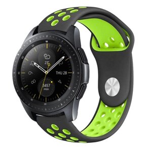 Спортивний ремінець Primo Perfor Sport для годин Samsung Galaxy Watch 42 mm (SM-R810) - Black & Green