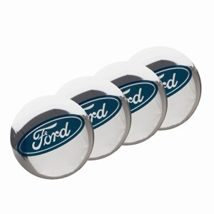 Автомобільна емблема Primo на ковпачок маточини колеса c логотипом Ford - Silver