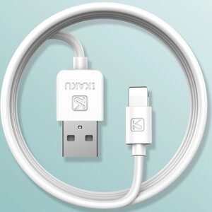 USB кабель Kaku KSC-285 USB - Lightning 1m - White в Запорізькій області от компании Интернет-магазин "FotoUSB"