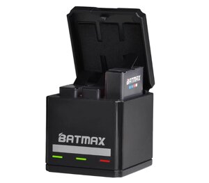 Зарядний пристрій Batmax для 3-х акумуляторів GoPro Hero 5 / 6 / 7 / 8 (AHDBT-501 / AJBAT-001)
