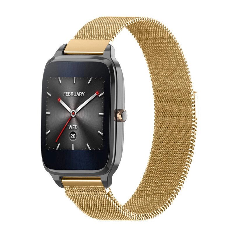 Міланський сітчастий ремінець Primo для годинника Asus Zen. Watch 2 (WI501Q) Gold - акції