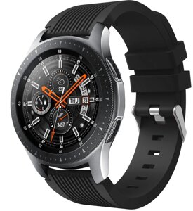 Силіконовий ремінець Primo Line для годинника Samsung Galaxy Watch 46 mm SM-R800 - Black