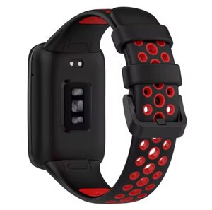 Силіконовий ремінець Primo Perfor Classic для фітнес браслета Xiaomi Smart Band 7 Pro - Black-Red