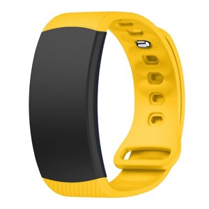 Силіконовий ремінець Primo для фітнес браслета Samsung Gear Fit 2 / Fit 2 Pro (SMR360 / R365) Yellow S