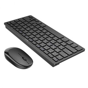 Бездротовий комплект Hoco DI05 Bluetooth клавіатура і мишка - Black