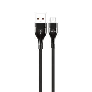 USB кабель Kaku KSC-223 USB - Micro USB 1.2m з підсвічуванням - Black