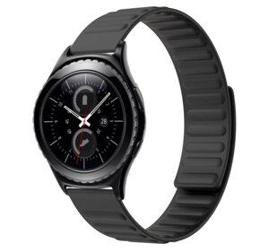 Силіконовий магнітний ремінець Primolux Magnet для годинника Samsung Gear S2 Classic SM-R732 / SM-R735 - Black
