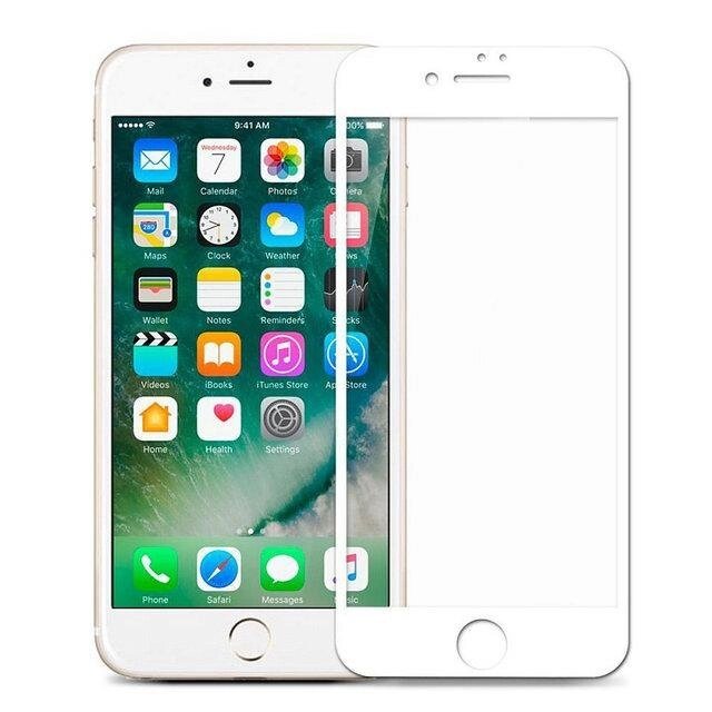 Full Cover захисне скло для iPhone 7 Plus / iPhone 8 Plus - White - роздріб