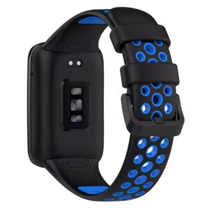 Силіконовий ремінець Primo Perfor Classic для фітнес браслета Xiaomi Smart Band 7 Pro - Black-Blue