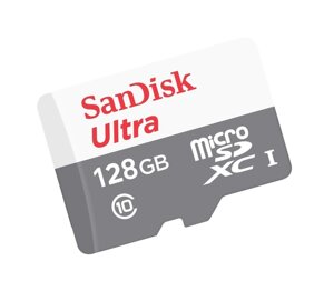 Карта памяти 128Gb microSD SanDisk Ultra A1 100Mb/s (SDSQUNR-128G-GN6MN)