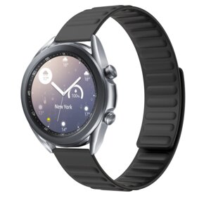 Силіконовий магнітний ремінець Primolux Magnet для годинника Samsung Galaxy Watch 3 41mm SM-R850 - Black