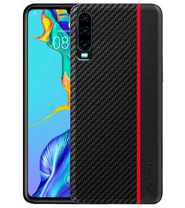 Чехол Primolux Cenmaso для телефона Huawei P30 - Black&Red