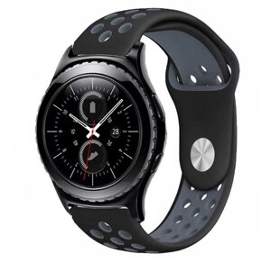 Спортивний ремінець Primo Perfor Sport для годин Samsung Gear S2 Classic SM-R372 / R735 - Black & Grey