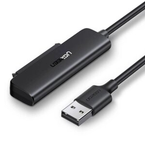 Кабель адаптер Ugreen CM321 SATA-USB 3.0 для підключення HDD/SSD 2.5" дисків - Black