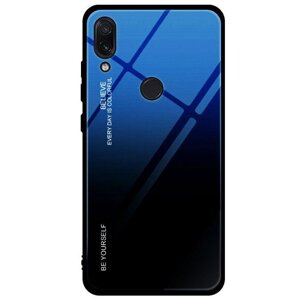 Чехол бампер Primolux Gradient Glass для Xiaomi Redmi Note 7 / Note 7 Pro - Blue