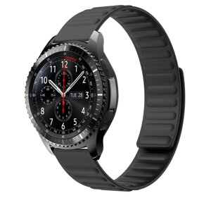 Силіконовий магнітний ремінець Primo Magnet для годинника Samsung Gear S3 Classic SM-R770 / Frontier RM-760 - Black