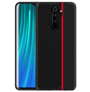 Чохол накладка Primolux Cenmaso для Xiaomi Redmi Note 8 Pro - Black & Red