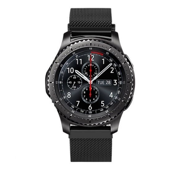 Міланський сітчастий ремінець Primo для годин Samsung Gear S3 Classic SMR770 / Frontier RM760 Black - інтернет магазин