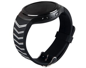 Силіконовий ремінець Primo для годин Samsung Gear S2 Sports SM-R720 / SM-R730 Strip Black