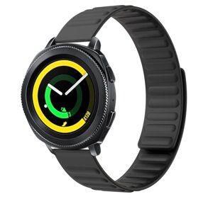 Силіконовий магнітний ремінець Primolux Magnet для годинника Samsung Gear Sport SM-R600 - Black