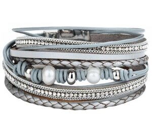 Жіночий багатошаровий браслет Primo Grasia - Silver