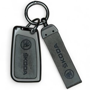 Чохол MK02 для ключа Skoda Octavia A7 Fabia Superb Kodiaq - Grey