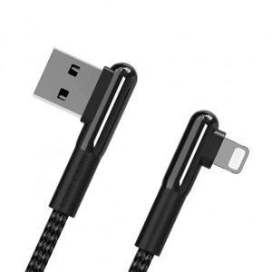 Кутовий кабель Remax RC-155i USB - Lightning 1m - Black