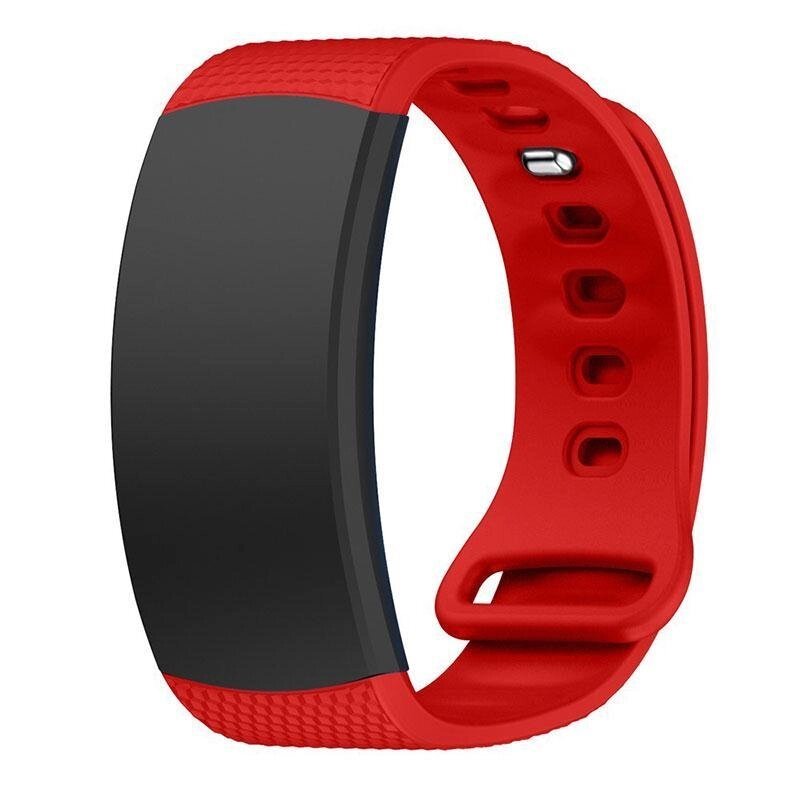 Силіконовий ремінець Primo для фітнес браслета Samsung Gear Fit 2 / Fit 2 Pro (SMR360 / R365) Red S - акції