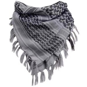 Хустка шарф арафатка, шемаг, куфія 110см - Black/Grey