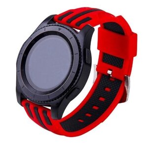 Силіконовий ремінець Primo Dart для годинника Samsung Gear S3 Classic SMR770 / Frontier RM760 Red & Black в Запорізькій області от компании Интернет-магазин "FotoUSB"