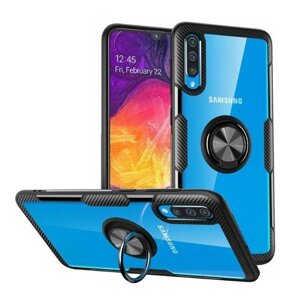 Чохол Primolux Ring Magnetic Stand для Samsung Galaxy A70 2019 (SM-A705F) - Black в Запорізькій області от компании Интернет-магазин "FotoUSB"