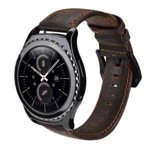 Шкіряний ремінець Primo для годин Samsung Gear S2 Classic (SMR732 / SMR735) Dark Brown