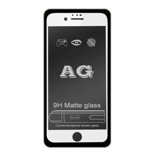 Захисне скло Full Glue Matte для Apple iPhone 6 / Apple iPhone 6s - White