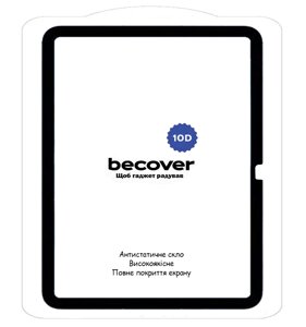 Захисне скло BeCover 10D для планшета Apple iPad 11" (A16) 2025 (A3354 / A3355 / A3356) - Black