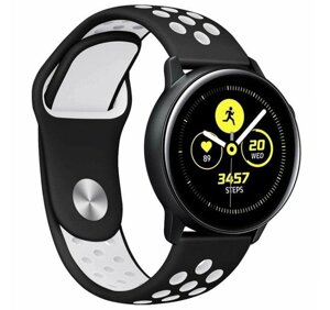 Спортивний ремінець Primo Perfor Sport для годин Samsung Watch Active (SM-R500) / Active 2 (SM-R820/R830) - Black&White