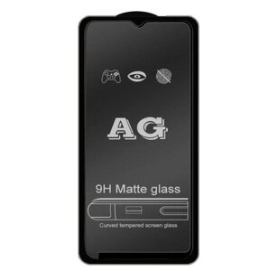 Захисне скло Full Glue Matte для телефону Samsung Galaxy A30 / M30 / A50 2019 - Black в Запорізькій області от компании Интернет-магазин "FotoUSB"