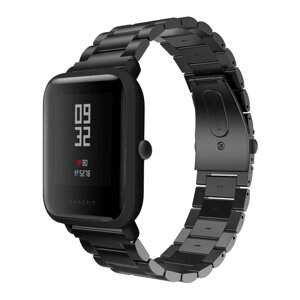 Металевий ремінець Primolux для годинника Xiaomi Amazfit Bip / Amazfit Bip GTS / Amazfit Bip Lite - Black