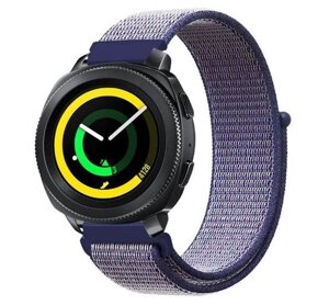 Нейлоновий ремінець Primo для годинника Samsung Gear Sport SMR600 Navy Blue
