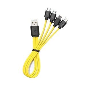 Кабель Primo USB - 4 x MicroUSB / 0.25m