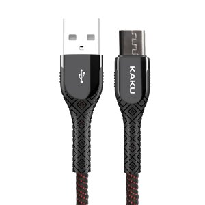 USB кабель з індикатором Kaku KSC-166 USB - Micro USB 1.2m - Black & Red