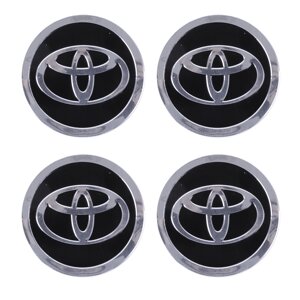 Автомобільна емблема Primo на ковпачок маточини колеса c логотипом Toyota - Black
