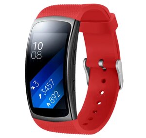 Силіконовий ремінець Primo Classic Shape для Samsung Gear Fit 2 / Fit 2 Pro (SM-R360 / R365) - Red