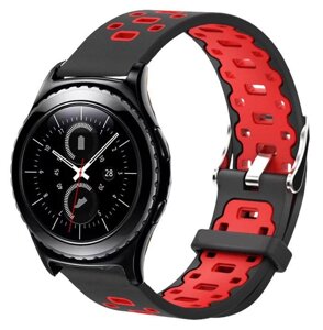 Спортивний ремінець Primo Perfor Classic для годин Samsung Gear S2 Classic SM-R372 / R735 - Black & Red в Запорізькій області от компании Интернет-магазин "FotoUSB"