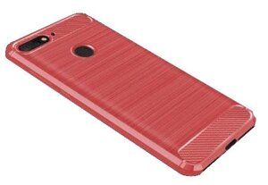 Чохол Primolux Carbon Fiber Series для Huawei Y6 Prime 2018 Red в Запорізькій області от компании Интернет-магазин "FotoUSB"