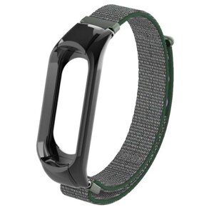 Нейлоновий ремінець Primo для фітнес браслета Xiaomi Mi Band 3 Black & Army Green в Запорізькій області от компании Интернет-магазин "FotoUSB"