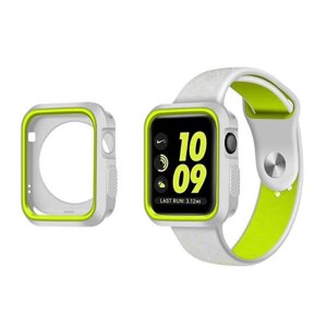 Силіконовий захисний корпус Primo для Apple Watch 42mm Grey / Yellow